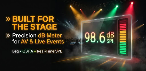 dB Meter — Live Sound Level Meter feature graphic