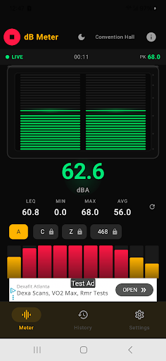dB Meter — Live Sound Level Meter screenshot 2