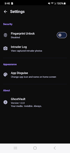 Ghost Vault Pro — Secure Media screenshot 1
